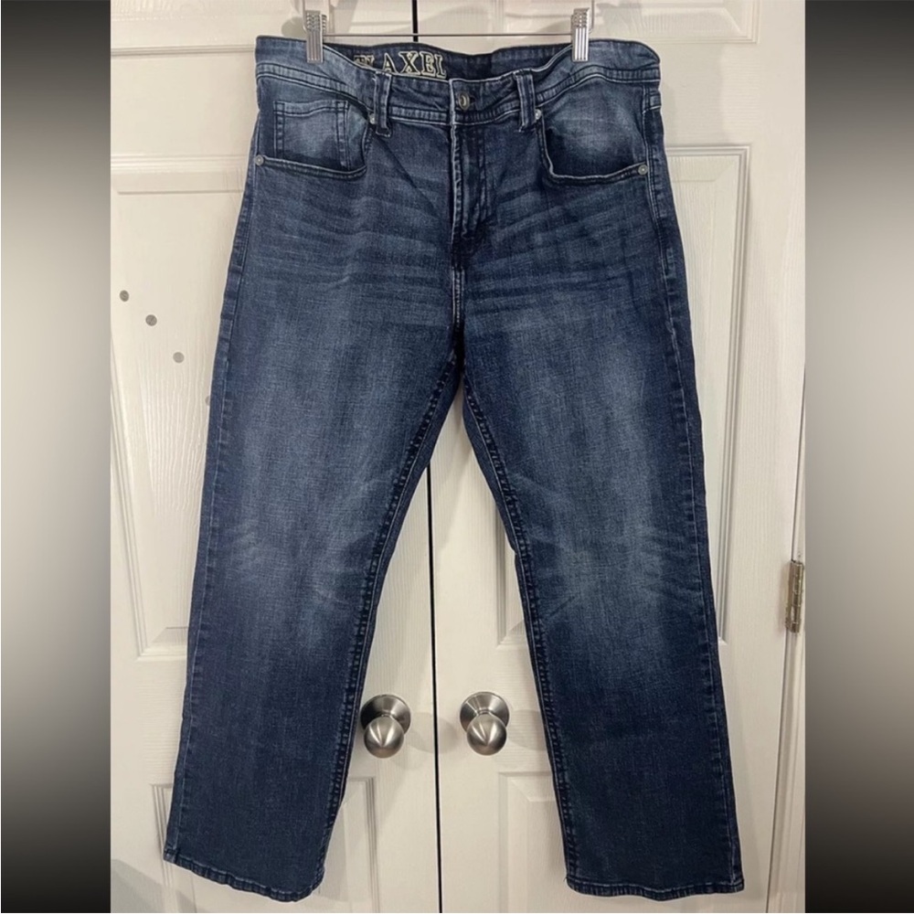T.K. Axel Men's Denim Blue Jeans Relaxed